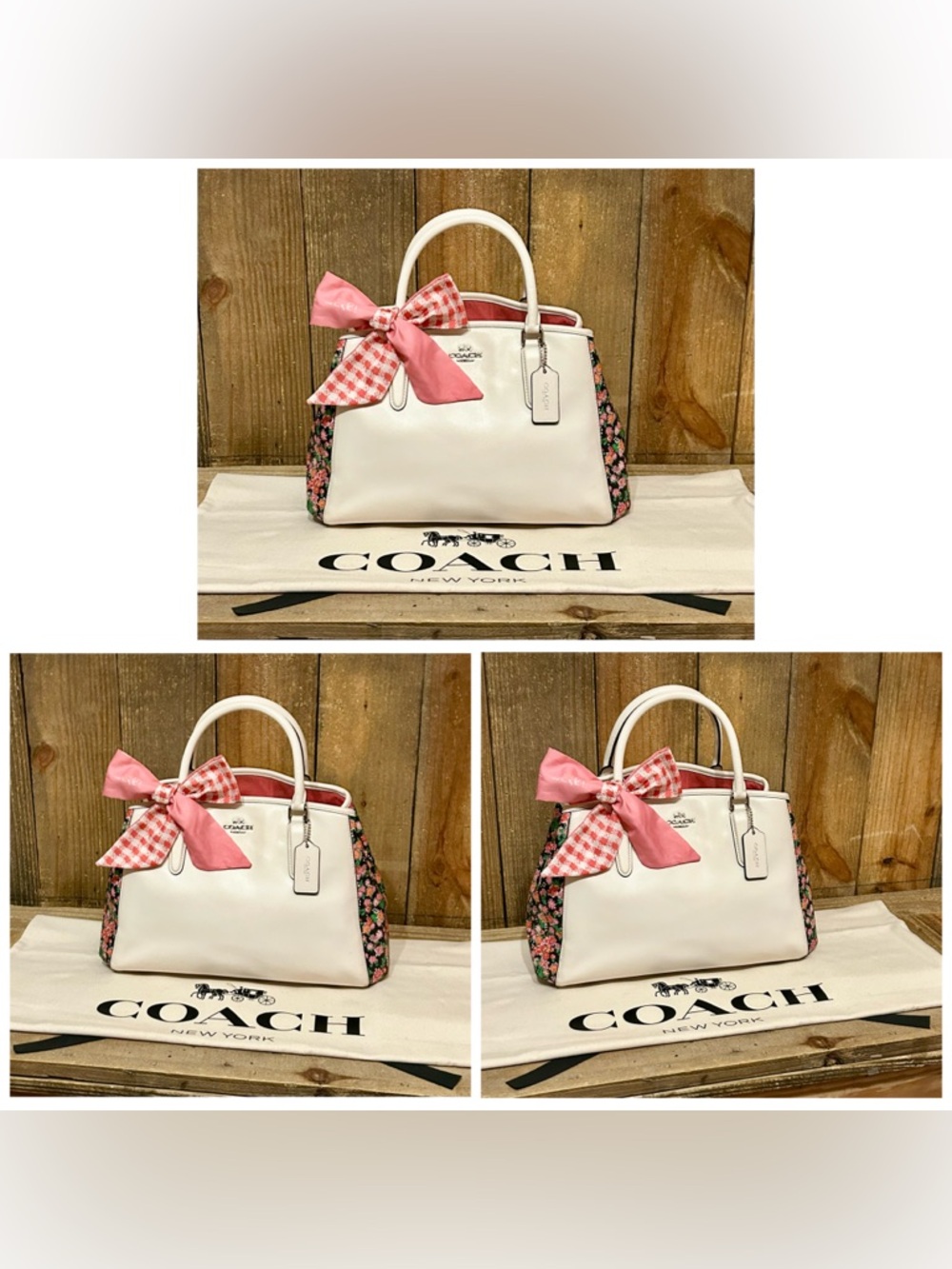Coach. 7 Piece. Margot Bag, Watch, Pouch, Wristlet, Glasses, Dust Bag & Scarf - Picture 5 of 16